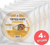 Lowcarbchef - Eiwitrijke & Koolhydraatarme Tortilla wraps 4x (6x40 gram) - Voordeelpakket