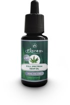 Floreo Koudgeperste CBD Olie 5 Procent 0,0% THC 30ml - De enige Natuurlijk Verkregen CBD olie in Europa – Geen Onnatuurlijke CBD olie uit een Laboratorium meer Nodig