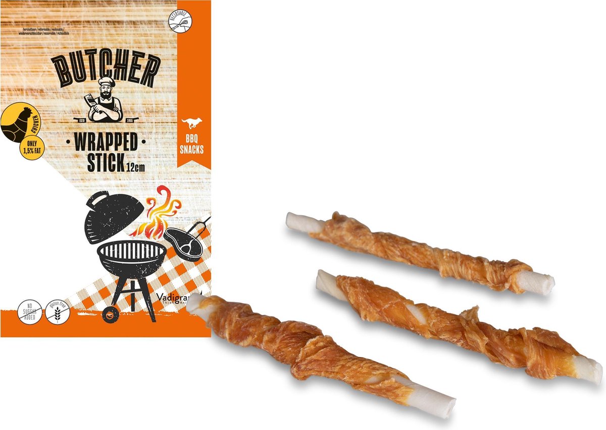 Vadigran Hondensnacks Chicken Wrapped Stick - 850 gr