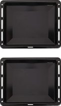 ICQN Oven Bakplaat Set - 2 stuks - 460x370x30 mm - Geëmailleerd