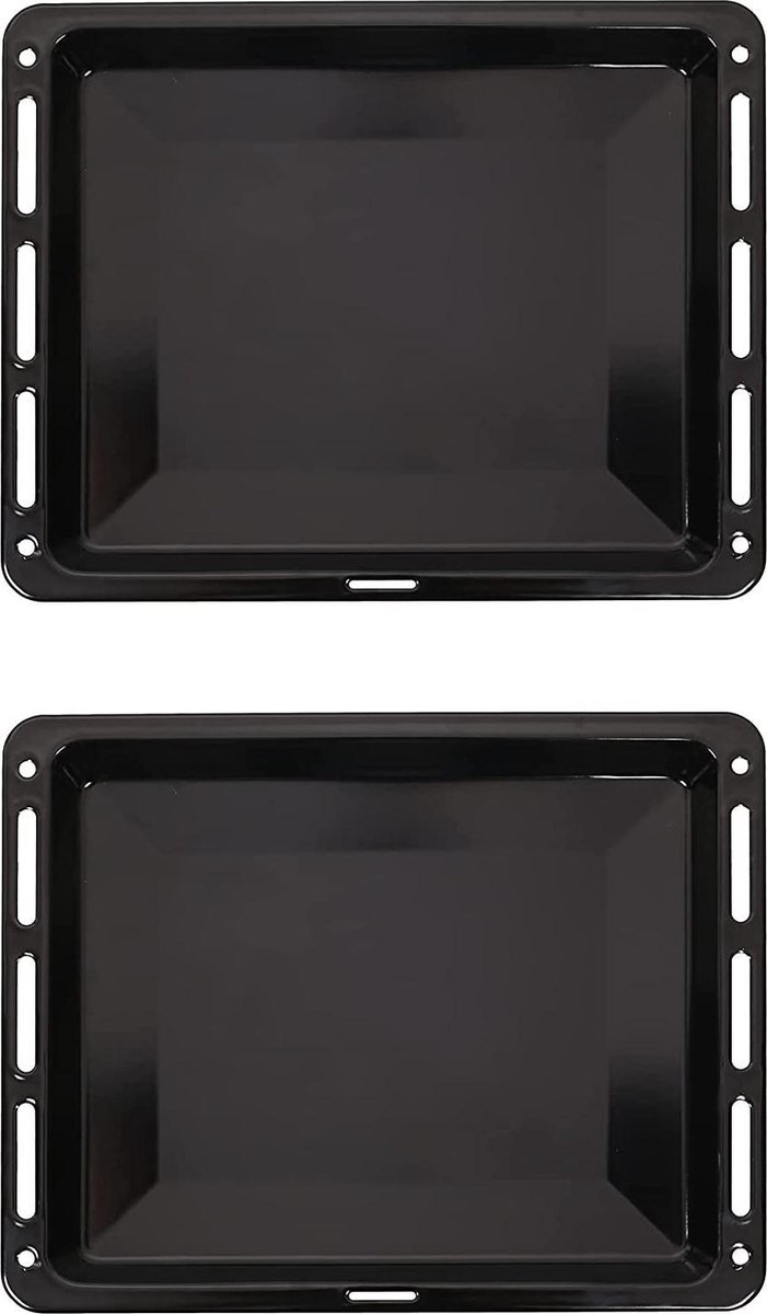 ICQN Oven Bakplaat Set - 2 stuks - 460x370x30 mm - Geëmailleerd - ICQN