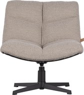 Fauteuil pivotant WOOOD Exclusive Vinny - Bouclé - Sable - 80x75x75