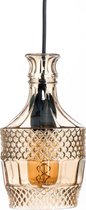 Whiskey Hanglamp - Hanglamp Glas - E27 fitting - Hangpendule - Gold- incl. lichtbron