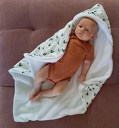 Wikkeldoek - wikkeldeken - welnessfleece - vlinders - babydeken
