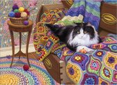 Cobble Hill puzzle 1000 pieces - Comfy cat - till end of stock