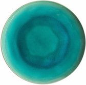 Costa Nova Riviera - vaisselle - assiette plate azur - faïence - lot de 6 - rond 27,1 cm