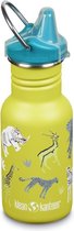 Klean Kanteen RVS Drinkfles Kid Classic - Sippy Cap - Safari - 355ml