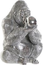 Decoratieve figuren DKD Home Decor Hars Gorilla (29 x 25 x 36 cm)