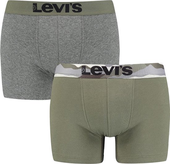 Levi's printed waistband 2P groen & grijs