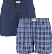 Levi's block stripe woven boxers 2P blauw - XL