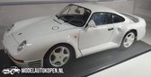 Porsche 959 (Wit) (26 cm) + Showcase 1/18 Revell - Modelauto - Schaalmodel - Model auto - Miniatuurautos - Miniatuur auto