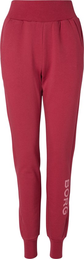 Foto: Bj rn borg logo high waist sweatpants joggingbroek trainingsbroek dames maat xs rood