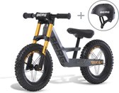 BERG loopfiets Biky Cross Grijs met helm