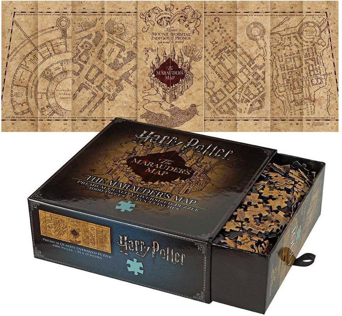 Harry Potter Puzeel - Legpuzzel - The Marauder's Map - 1.000 stukjes
