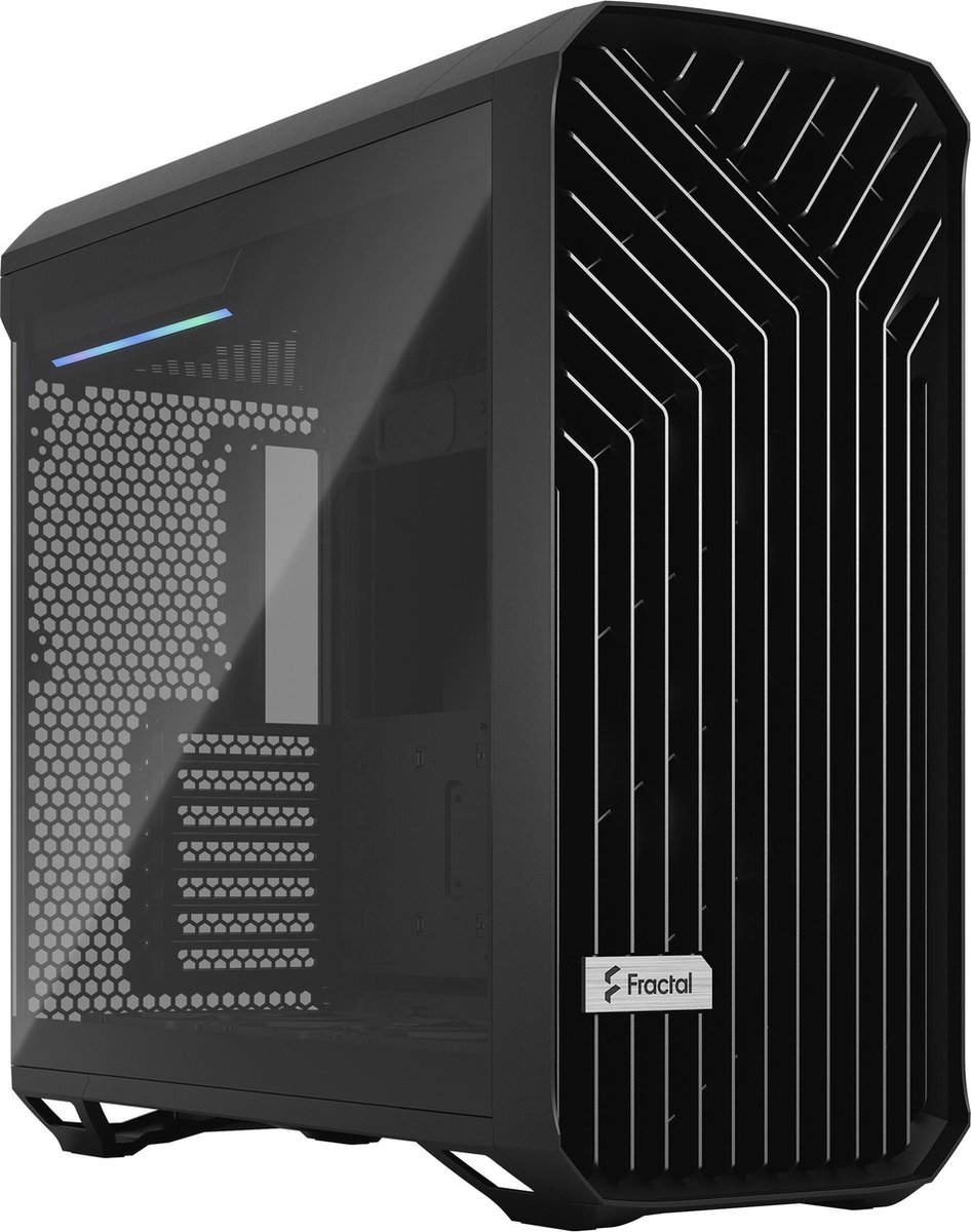 PC-behuizing - FRACTAL DESIGN - Torrent Black TG Light Tint - SSI-CEB - Geoptimaliseerde luchtstroom 5 ventilatoren (FD-C-TOR1A-01)