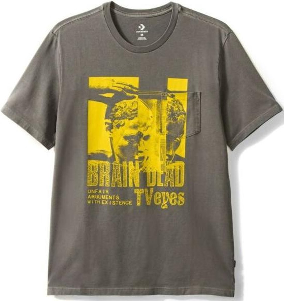 Converse X Brain Dead TV Eyes Grafisch Tshirt Grijs