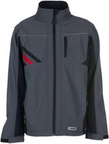 Planam Softshelljas Highline (2721) - Grijs | Zwart - XL