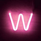 Neonkleurige letter LED Ledkia Brief W Roze 3W