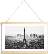 JUNIQE - Posterhanger Paris Skyline -40x60 /Grijs & Wit