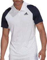adidas adidas Club Polo  Sportpolo - Maat M  - Mannen - wit/donkerblauw