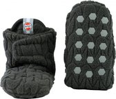 Lodger Baby Slofjes Slipper Empire - Klittenbandsluiting - Antislip - Antraciet - 12-18 maanden  - Maat 20