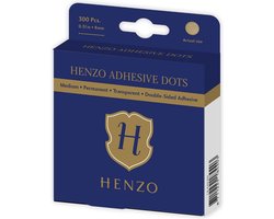 Fotoplakkers - Henzo - Adhesive dots 8 mm - 300 stuks - Zelfklevend permanent - Transparant