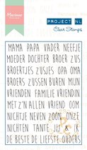 Stempel - Clear stamp - Project NL Stamboom