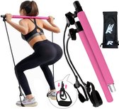 Rebenga Resistance Bar 2.0+ Trainingsschema - Multifunctioneel - Full Body Workout - Resistance band set - Weerstandsbanden - Fitness elastiek Booty Band - Pilates - Pilates Bar -