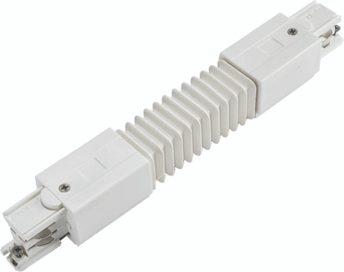 Spectrum Connector Spectrum - LED Railspot flexibele connector wit - Universeel 3-Phase | bol