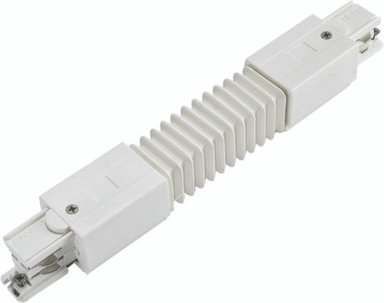 Spectrum - LED Railspot flexibele connector wit - Universeel 3-Phase