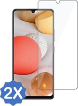 Screenprotector geschikt voor Samsung Galaxy A42 - Beschermglas Screen Protector Glas - 2 Stuks