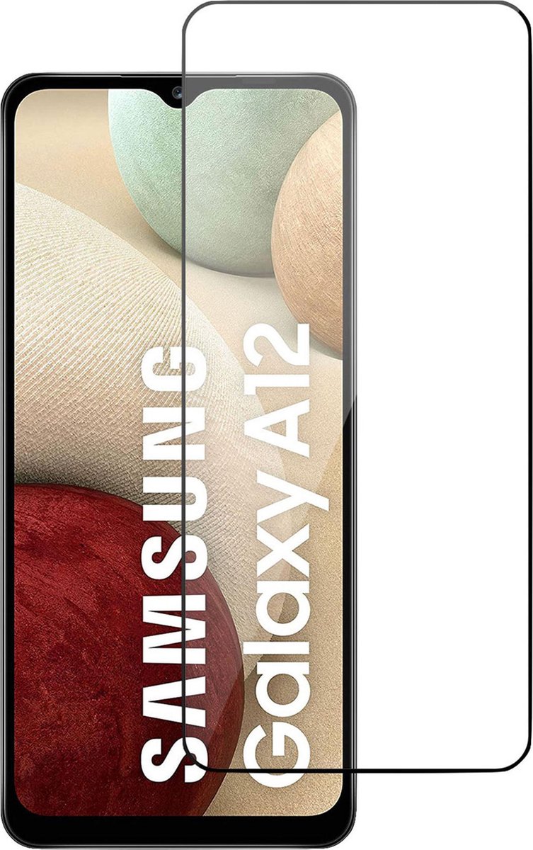 Screenprotector geschikt voor Samsung Galaxy A12 - Beschermglas Screen Protector Glas