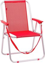 Vouwbare Stoel Juinsa Rood Aluminium (55 x 43,5 x 75 cm)