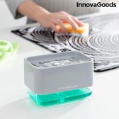 InnovaGoods - 2-in-1 zeepdispenser voor het aanrecht - Keuken - Antibacterieel: Hygiënisch, Ademend en Wasbaar - Transparant