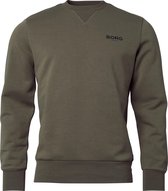 Björn Borg Logo Sweater  - Trui - Sweatshirt - Met Ronde Hals - Heren - Maat S - Groen