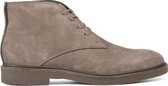 PS Poelman Heren - Halloween Donker Taupe Leren Veter Laars - Maat 40