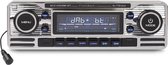 Caliber RCD120DAB-BT - Retro radio 4x75W met DAB+, FM, CD, bluetooth technologie en USB - Zilver