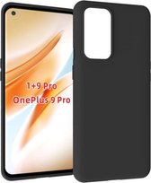 OnePlus 9 Pro Hoesje - Siliconen - OnePlus 9 Pro Hoesje Zwart Siliconen Case