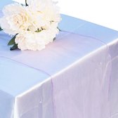 4 Organza tafellopers lila - tafel decoratie - tafelloper - organza - lila - trouwen - babyshower