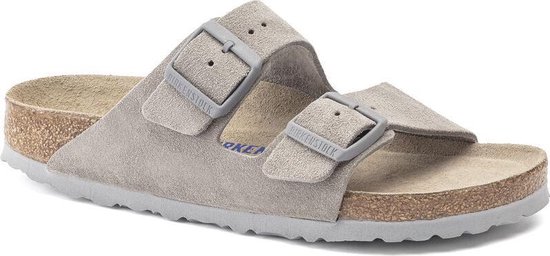 Birkenstock Arizona slippers grijs Nubuck - Heren - Maat 44 | bol.com