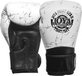 Joya Thailand - Fight Fast Kickbokshandschoenen - Leer - Marmer Wit - 16 oz.