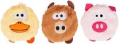 Dog toy plush head 13 cm