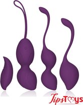 TipsToys Draadloze Vaginale Balletjes - Zwangerschapsballen Kegel Vibrators Paars
