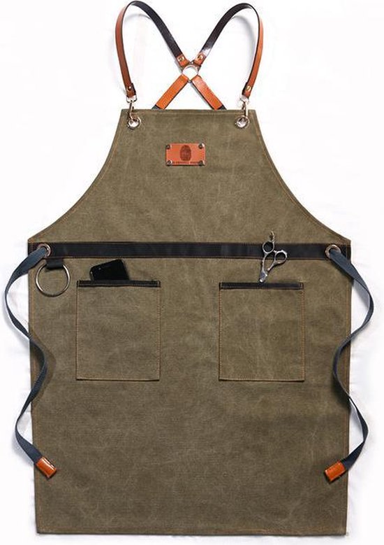 Schort - Denim - Groen - Stoer - Dames - Heren - Spijkerstof - Sloof - Keuken Schort - Coffee Tea Shop - Jeans - Kappers Schort - Koken - Bediening - Horeca - Bedrijfskleding - Hobby - Denim schort - Hip - CADEAU TIP! Schort - Denim - Groen - Stoer - Dames - Heren - Spijkerstof - Sloof - Keuken Schort - Coffee Tea Shop - Jeans - Kappers Schort - Koken - Bediening - Horeca - Bedrijfskleding - Hobby - Denim schort - Hip - CADEAU TIP!