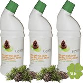 Everyday 3x1Liter Toiletreiniger met Eucalyptus – Gel WC met Javel voordeel pakket