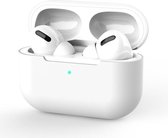Beschermhoes voor Apple Airpods Pro - Wit - Siliconen case geschikt voor Apple Airpods Pro