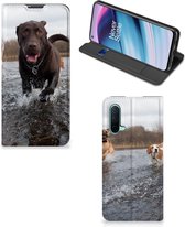 Standcase Hoesje OnePlus Nord CE 5G Smart Cover Honden Labrador