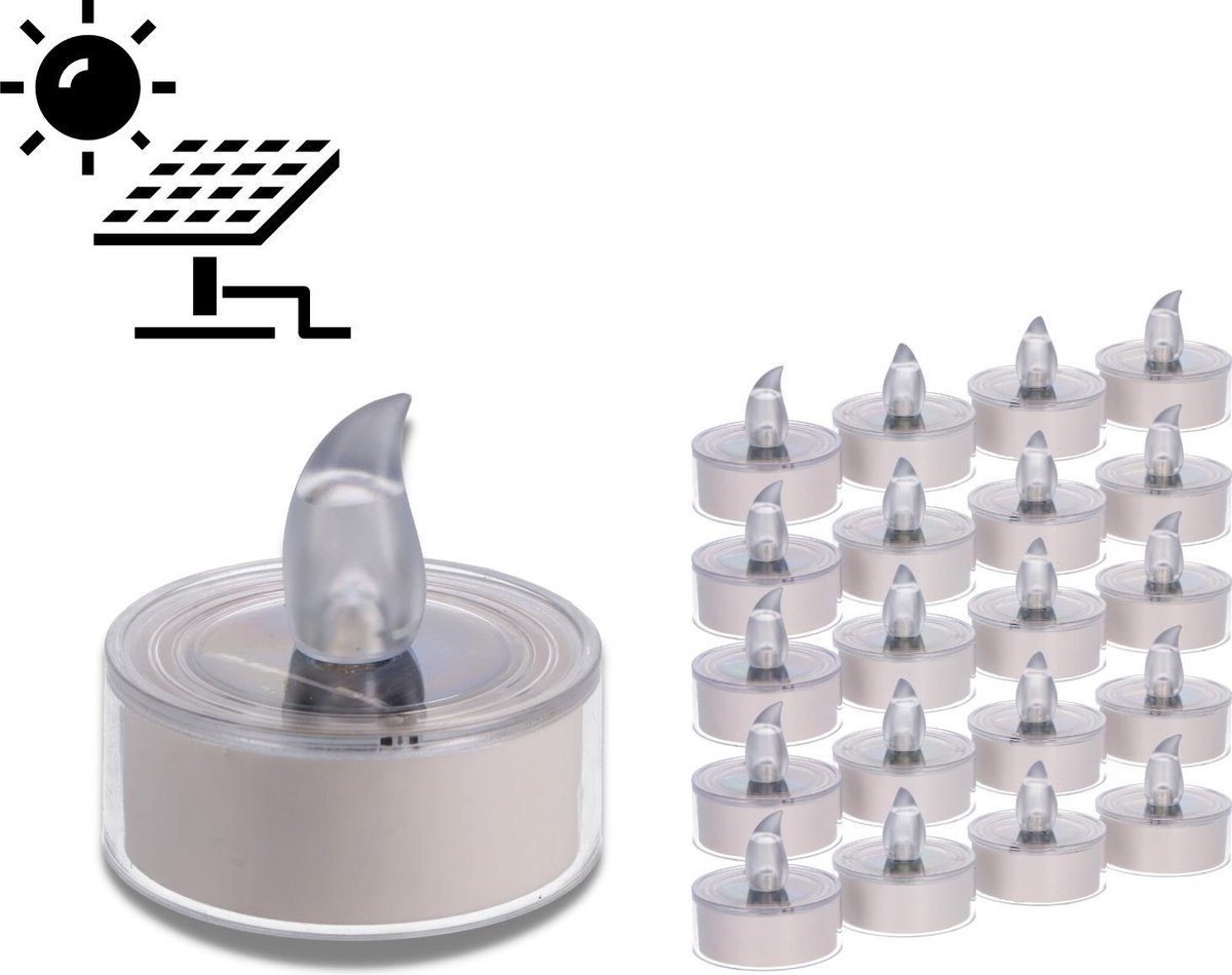 LED Solar Kaarsen - Zonnekaarsen Voor Buiten, Zonnelampen In De Tuin Warmwit Waterdicht Zonne Energie Tuinverlichting Voor Tuindecoratie Outdoor Balkon