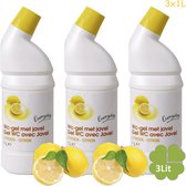 Everyday 3x1Liter Toiletreiniger met Citroen – Gel WC met Javel voordeel pakket