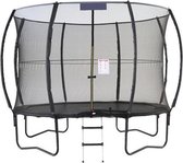 FLY Base 366 Zwart Trampoline + Safety Net